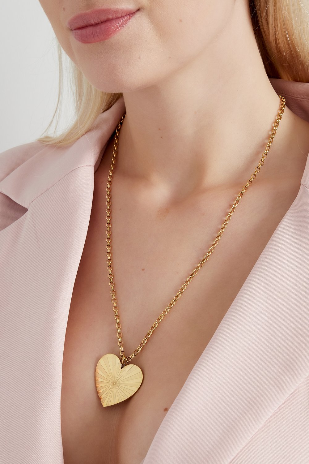 long necklace big heart h5Picture4